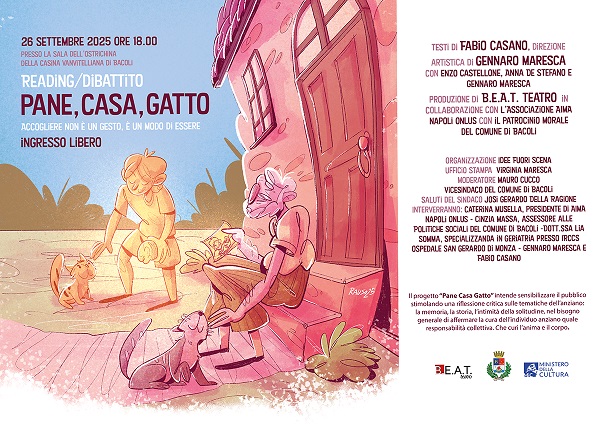 La compagnia B.E.A.T. Teatro presenta il nuovo progetto “Pane Casa Gatto”, con lo scopo di raccontare la terza età